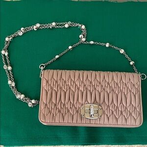 Authentic MIIUMIU Matelasse’ mini bag